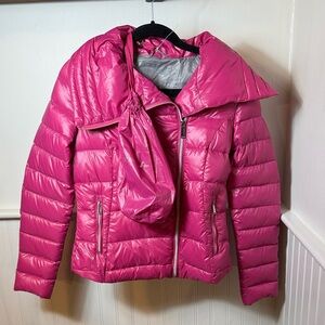 BCBG Packable Pink Puffer Jacket